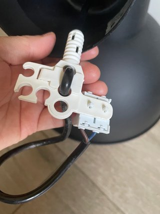 Lámpara de techo negra