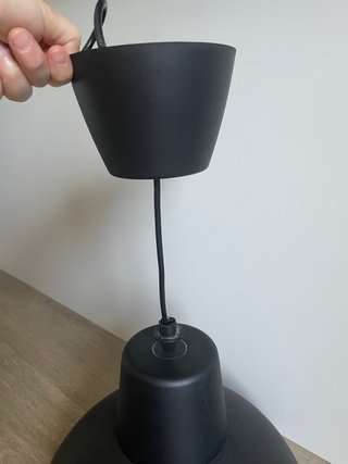 Lámpara de techo negra