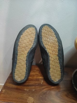 Zapatillas Kawasaki Negras de piel