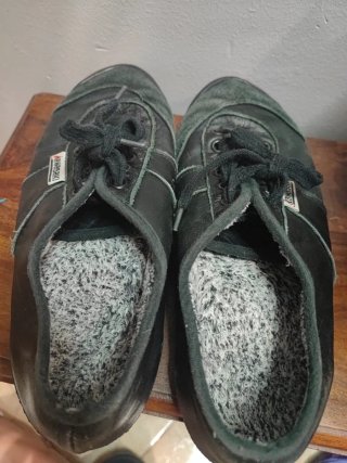 Zapatillas Kawasaki Negras de piel