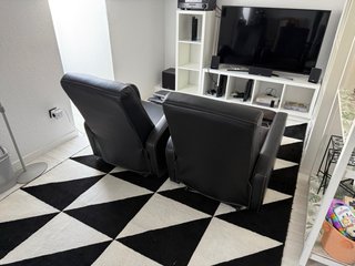 2 Sillones butaca relax piel