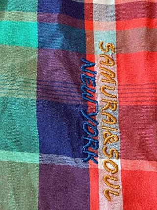 Camisa Samurai manga corta cuadros