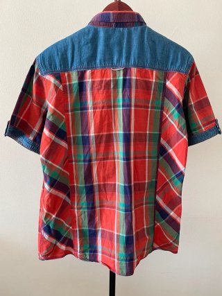 Camisa Samurai manga corta cuadros