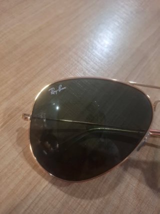 Gafas de sol Ray-Ban aviador marron palido.Hombre.