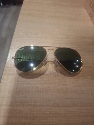 Gafas de sol Ray-Ban aviador marron palido.Hombre.
