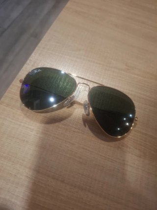 Gafas de sol Ray-Ban aviador marron palido.Hombre.