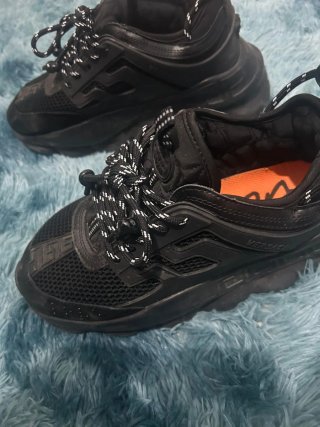 Versace Sneakers Uomo Nero Arancione
