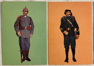 WWI, Uniformes militares de la I guerra Mundial.