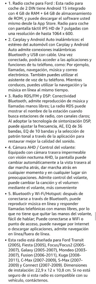 Radio 4 RAM/64GB Ford Transit, Fiesta, Focus, Gala