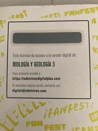 Biología y Geología 3, Secundaria, Fanfest Edel...