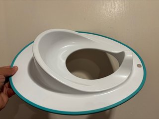 Adaptador WC Niños Blanco y Turquesa