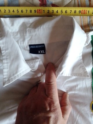 Camisa italiana multicolor blanca
