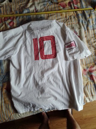 Camisa italiana multicolor blanca