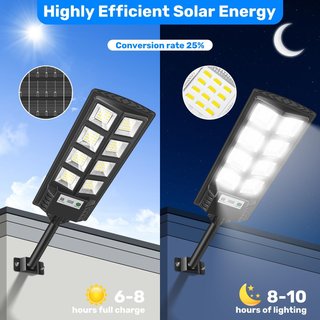 Farola solar LED con sensor de movimiento