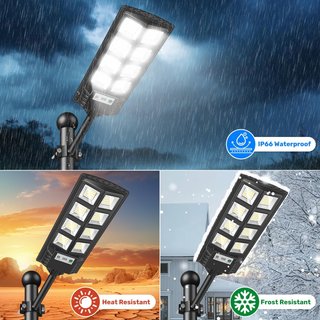 Farola solar LED con sensor de movimiento