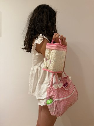 Bolso cambiador y neceser pañales bebé