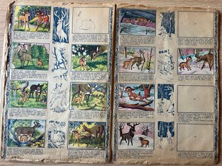 Album cromos antiguo de Bambi de Walt Disney, 1948