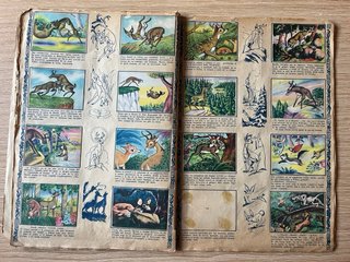 Album cromos antiguo de Bambi de Walt Disney, 1948