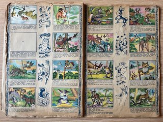 Album cromos antiguo de Bambi de Walt Disney, 1948