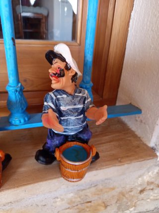 Lote 2 figuras marineros
