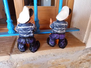 Lote 2 figuras marineros