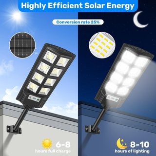 Farola solar LED con sensor de movimiento