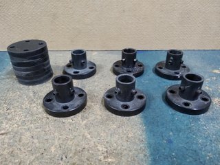 Bases torreta para ejes 12mm