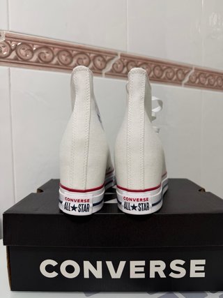 Converse cuña blancas talla 40