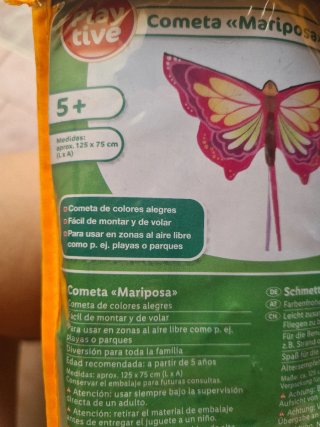 Cometa Mariposa Play Tive  7e la und 12e las 2 und