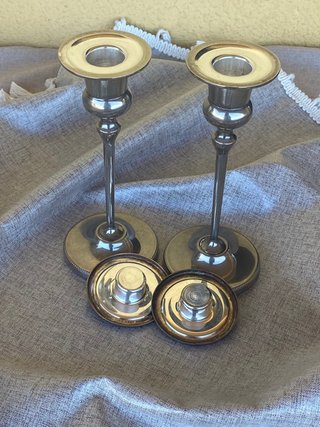 Pareja Candelabros Vintage Arthur Price