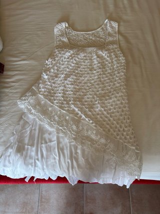 Abito donna bianco taglia unica