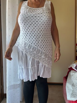 Abito donna bianco taglia unica