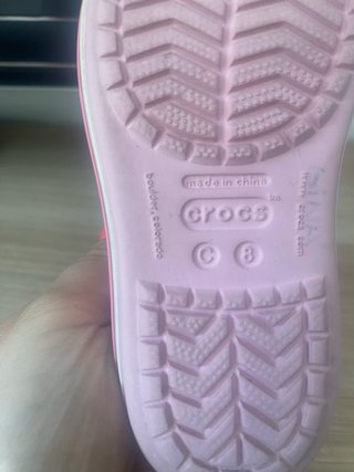 Crocs niña rosa talla c8