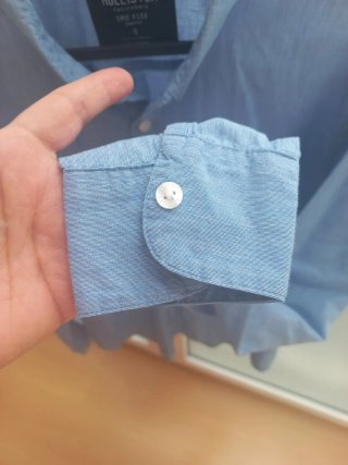 Camisa Hollister Azul Talla S