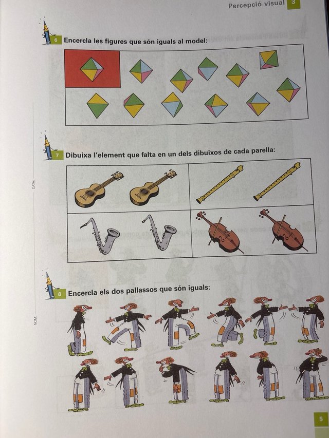 Percepció visual 3. Quadern de capacitats bàsiques