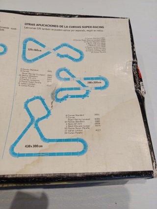 Lote Curvas, Tramos, vallas Scalextric Años 70