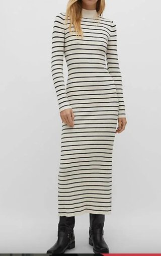 Vestido largo de punto Mango Talla XS
