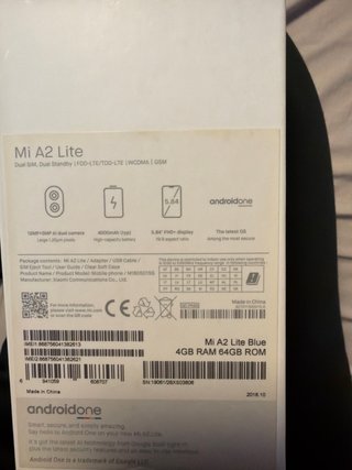 Xiaomi Mi A2 Lite Android One Azul/ negociable