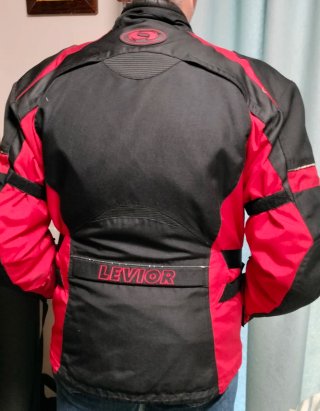 Chaqueta Moto LEVIOR Roja y Negra