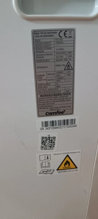 Aire Acondicionado Portátil Comfee Blanco