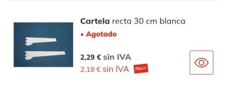 Estanterías de pared metálicas completas.