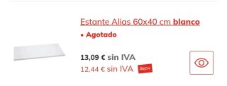 Estanterías de pared metálicas completas.