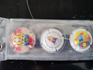 Lote Chapas Fútbol FC Barcelona