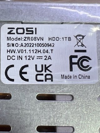 Kit Videovigilancia ZOSI ZR08VN 8C con 4 camaras