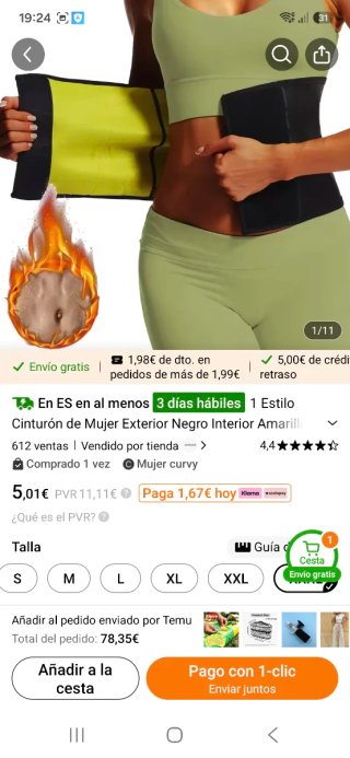 Faja reductora negra