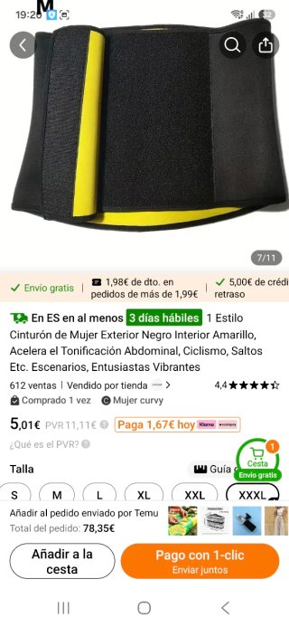 Faja reductora negra