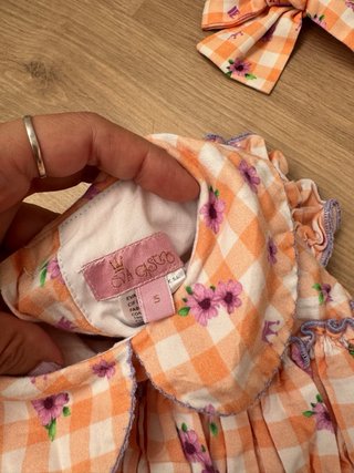 Conjunto 3 piezas Eva Castro naranja y morado