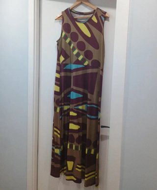 Vestido largo estampado Parfois