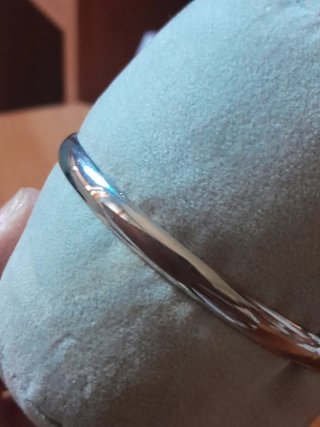 Braccial fiore nero e argento