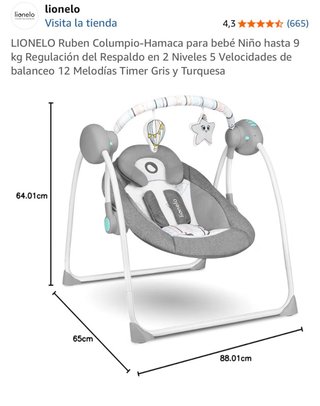 Columpio Hamaca Bebé Lionelo Ruben